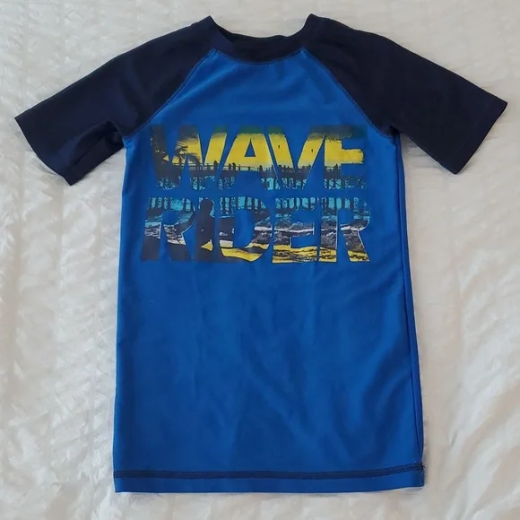 George Blue Kids Rash Guard - Picture 1 of 5